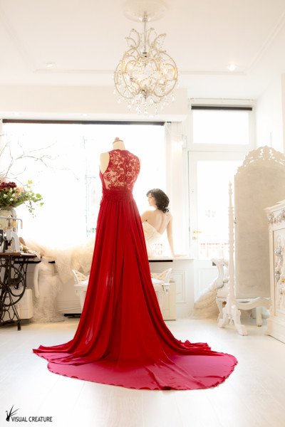 The Red Dress by Miss Pearl Couture